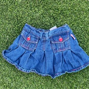 Vintage Strawberry Shortcake Skort Blue Denim Kids Skirt Sz 3T